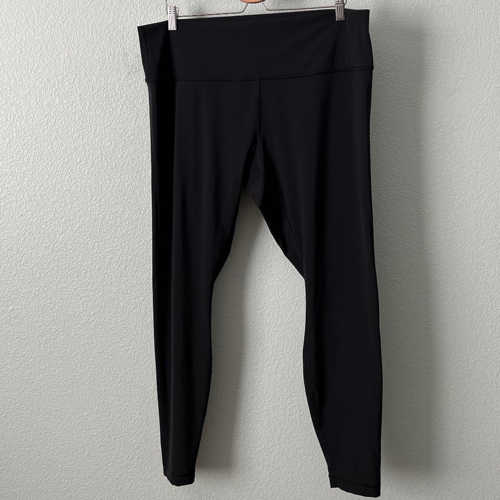 Lululemon Wunder Under High Rise 28” Black Leggings Size 18 Like New